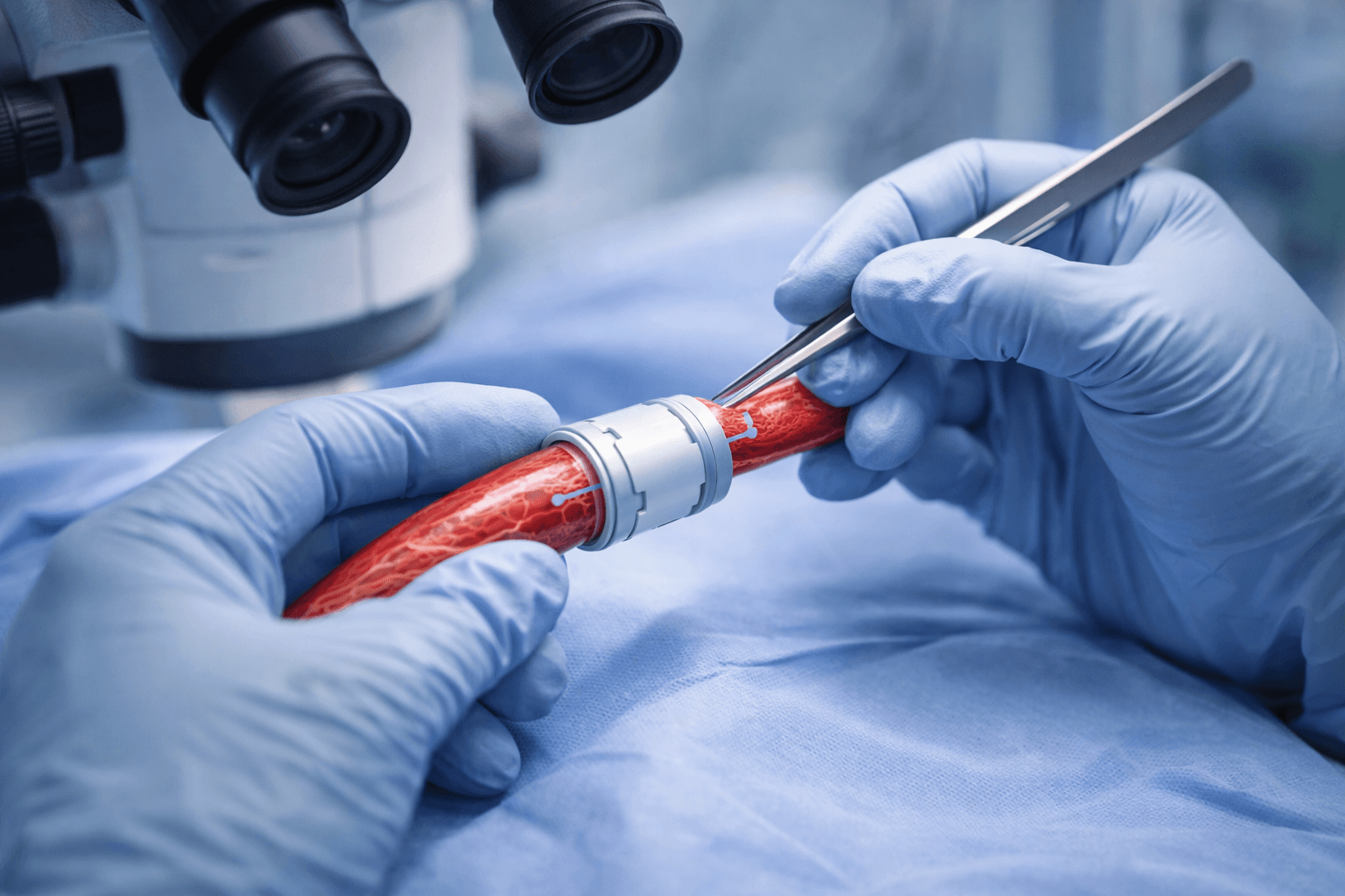 Microsurgical anastomosis procedure